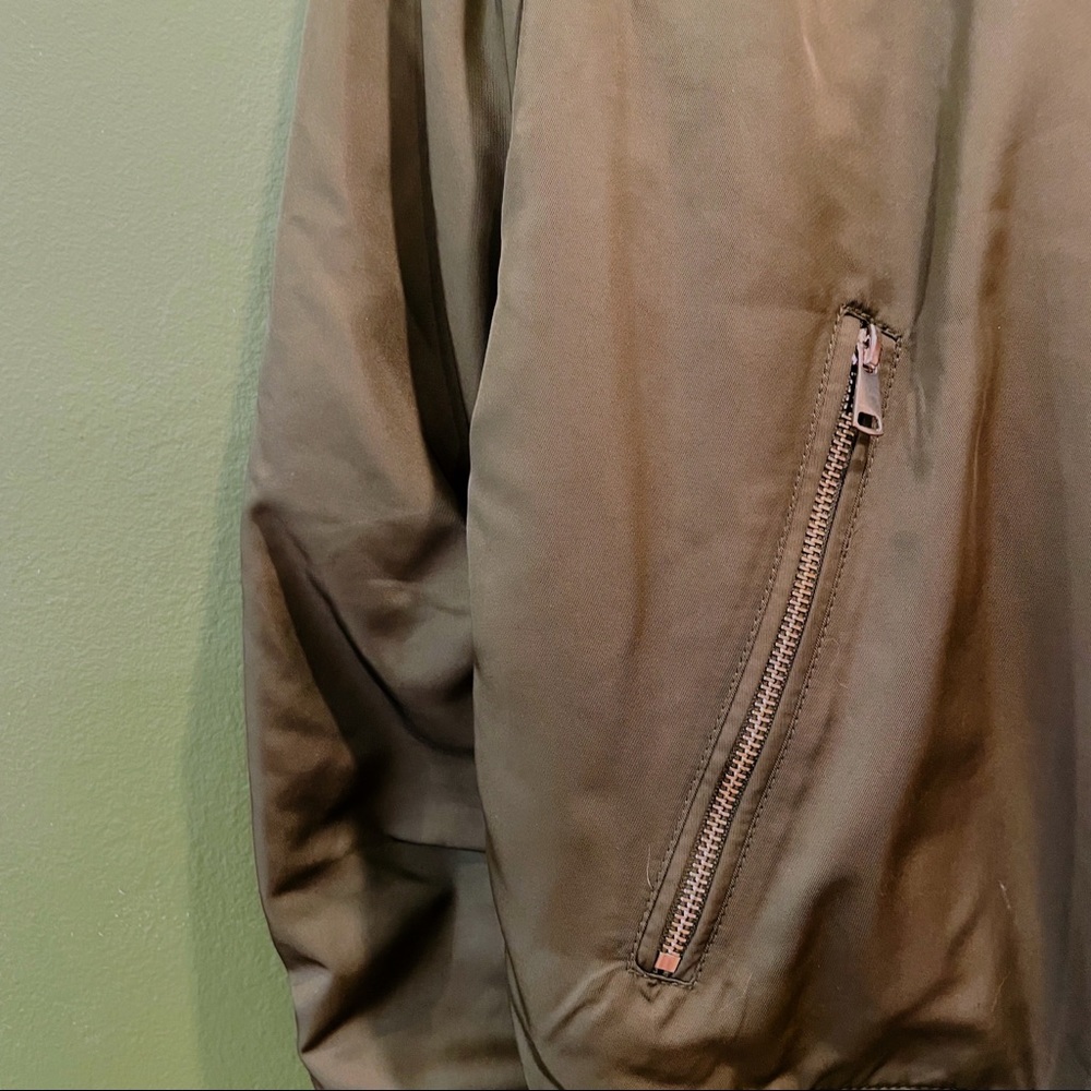 TOPSHOP Zip-detail Bomber Jacket [New/Lightly Worn] - Picture 4 of 4